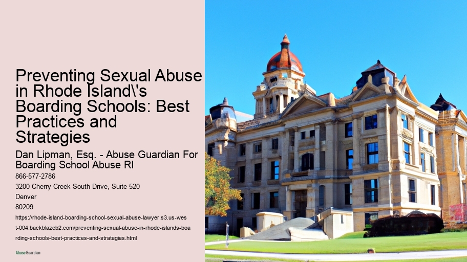Preventing Sexual Abuse in Rhode Island's Boarding Schools: Best Practices and Strategies
